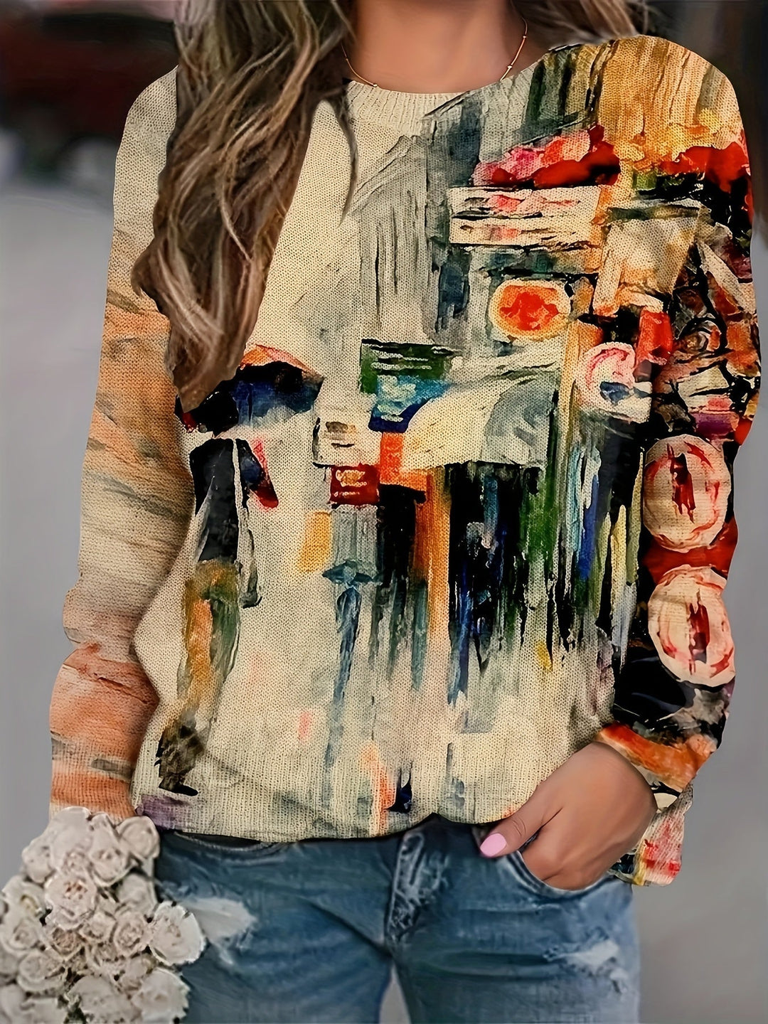 Tatum | Abstract Art Sweater