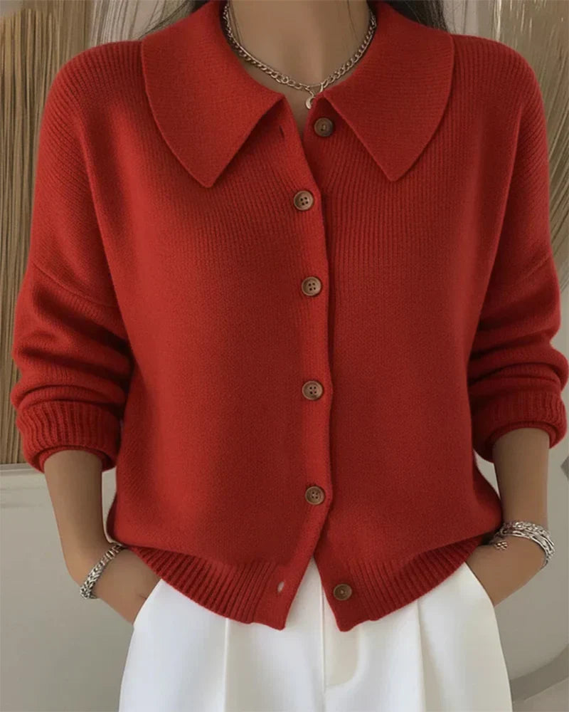 Rosa | Button Collar Cardigan
