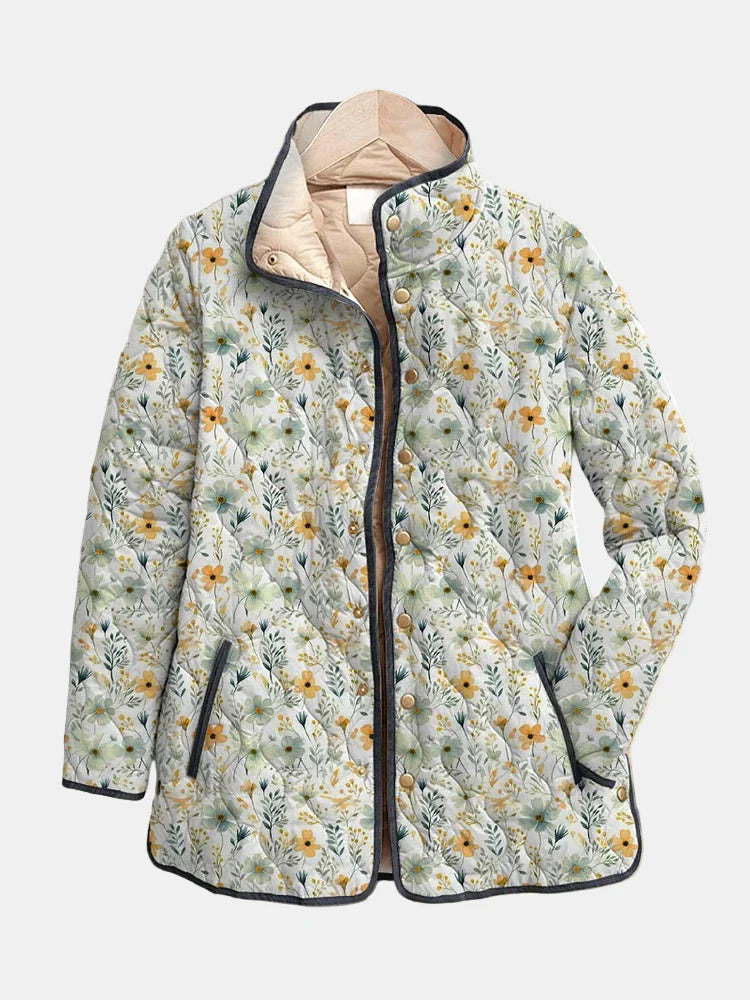 Nola | Delightful Floral-Printed Quilted Jacket
