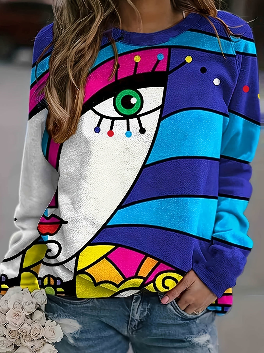 Brielle | Colorful Abstract T-Shirt