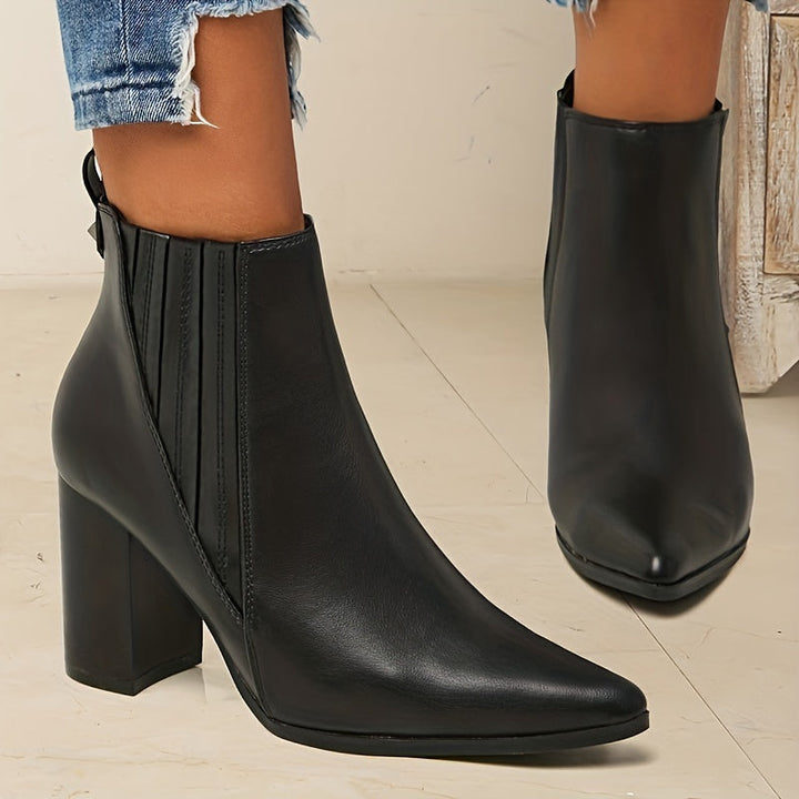Eva™ | Elegant and Comfortable Square Heel Ankle Boots