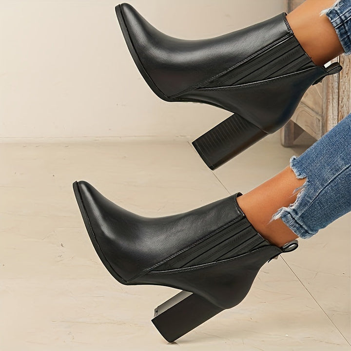 Eva™ | Elegant and Comfortable Square Heel Ankle Boots