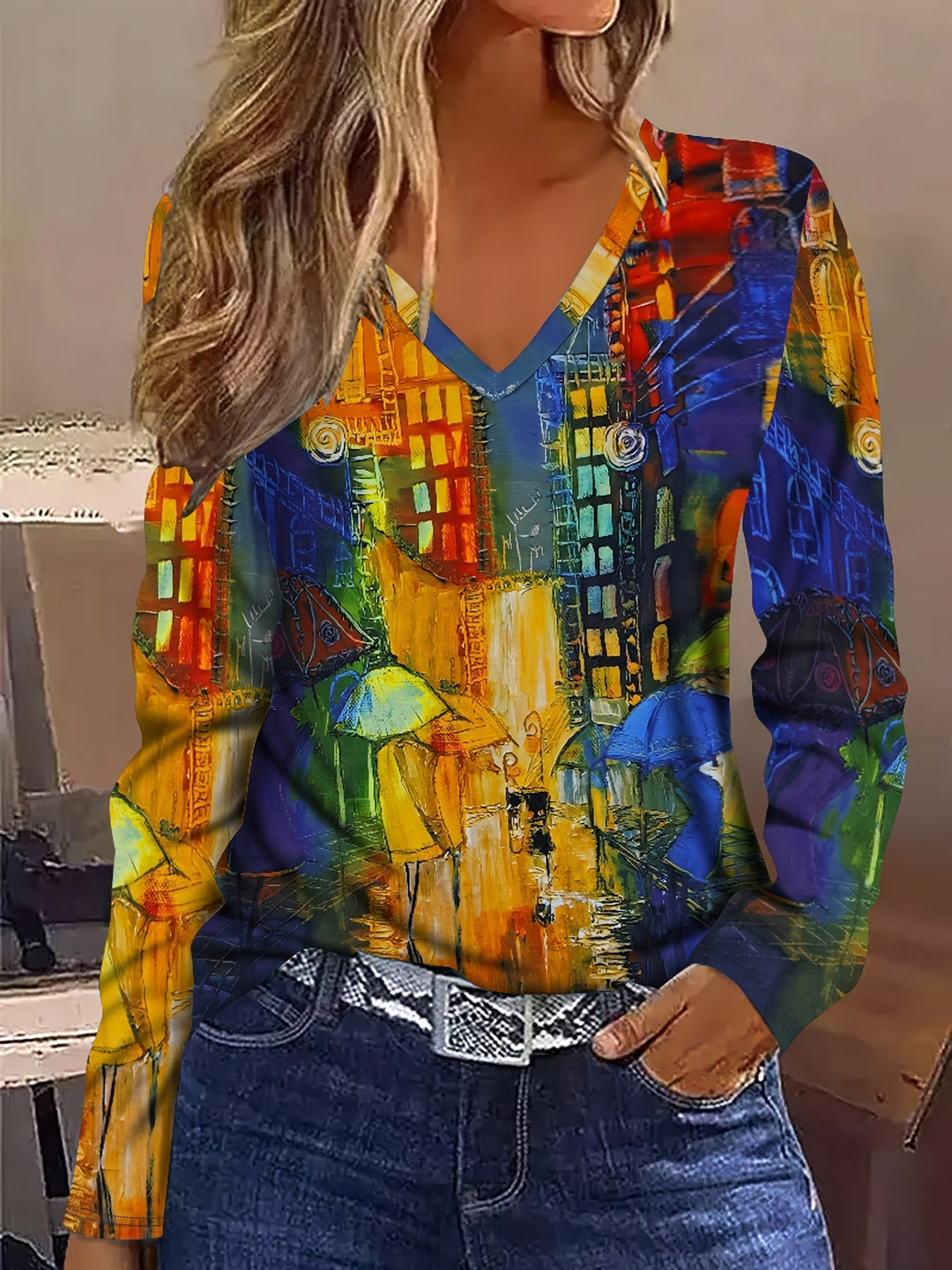 Ellery | Abstract Long Sleeve T-Shirt