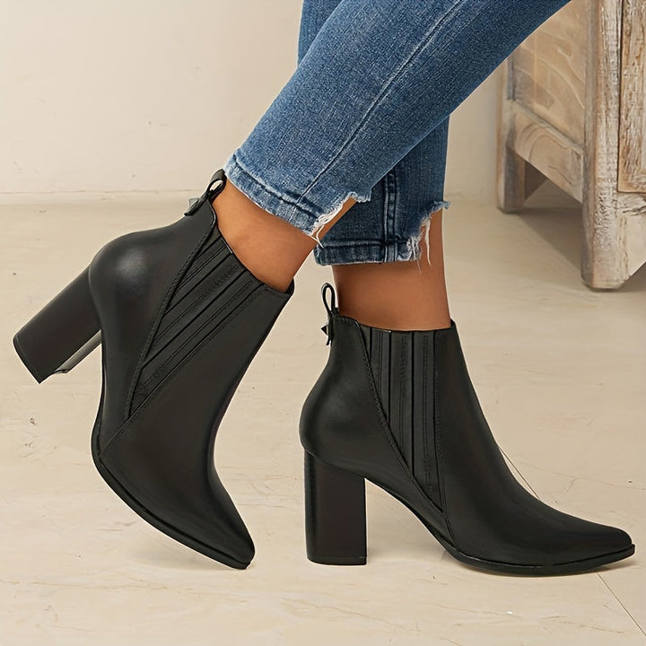 Eva™ | Elegant and Comfortable Square Heel Ankle Boots