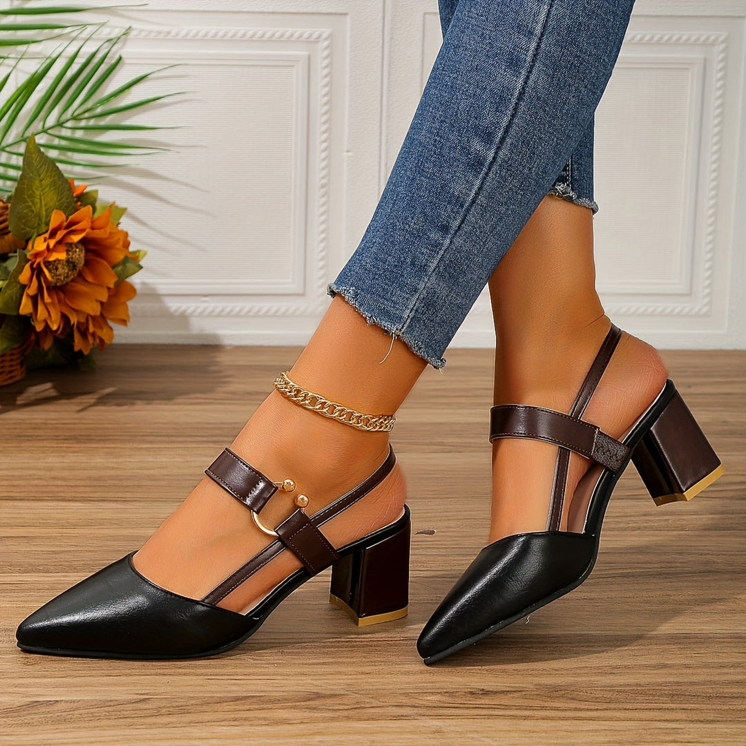 Claudette™ – Elegant and Comfortable Strap Heels