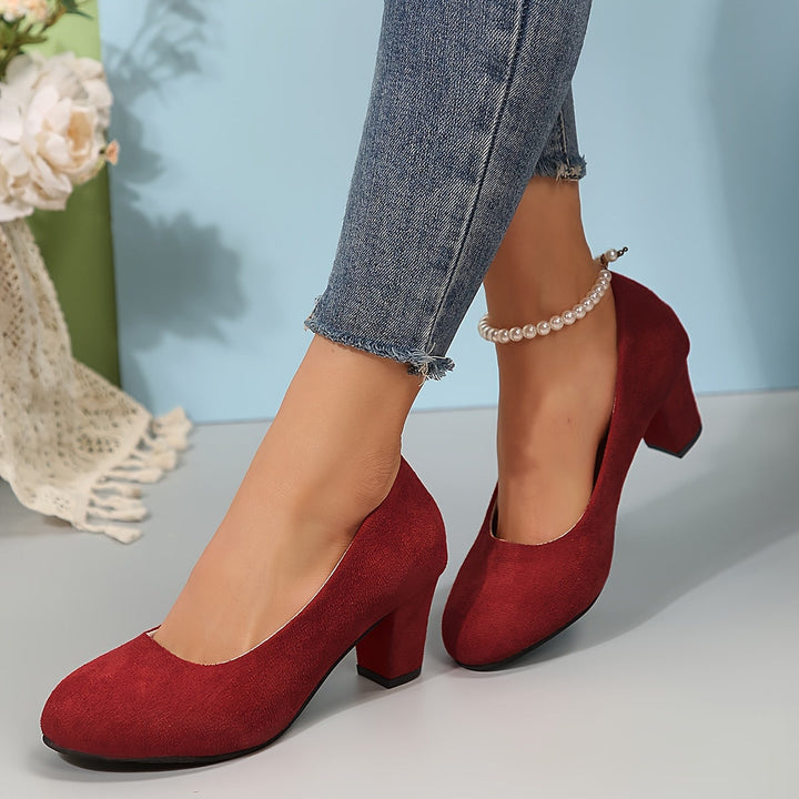 Laure - Wide-toe pumps with stable heel for pain-free comfort