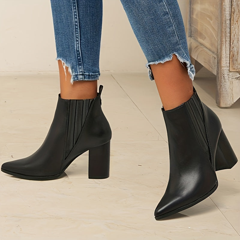 Eva™ | Elegant and Comfortable Square Heel Ankle Boots