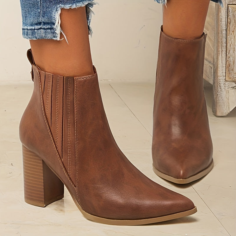 Eva™ | Elegant and Comfortable Square Heel Ankle Boots