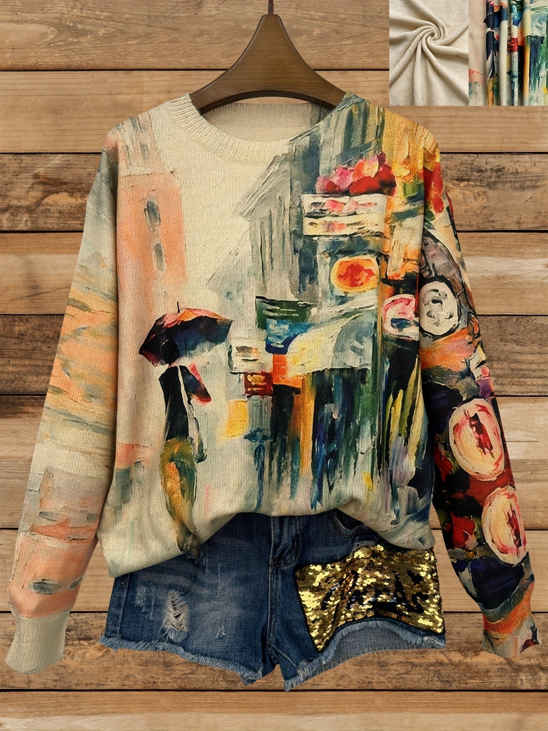 Ansley | Abstract Pattern Sweater