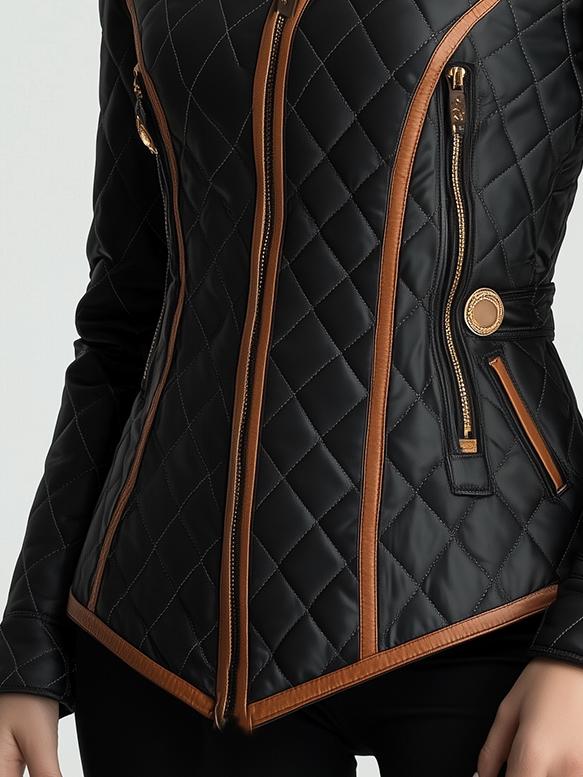 Mandy | Diamond-quilted Padded Jacket